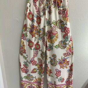 Rachel Zoe Satin Floral Print Women's Pants